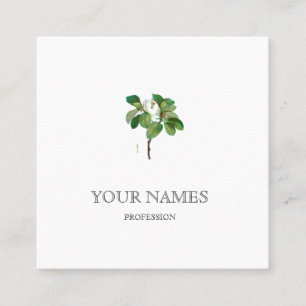 CARTE DE VISITE BOTANIQUE "MAGNOLIA" PAR REDOUTÉ