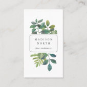 Carte De Visite Botanique | Médias sociaux verticaux (Devant)