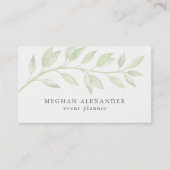 Carte de visite botanique moderne (Devant)