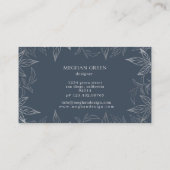 Carte de visite botanique moderne (Dos)