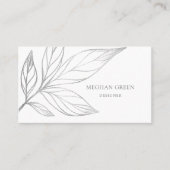 Carte de visite botanique moderne (Devant)