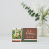 Carte De Visite Botanique Photographie Terre modèle photo moderne (Debout devant)