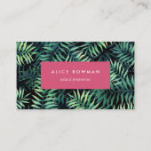 Carte De Visite Botanique tropicale (Devant)
