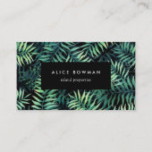 Carte De Visite Botanique tropicale (Devant)