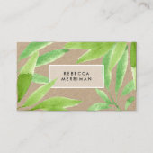 Carte De Visite Botanique tropicale | Kraft (Devant)