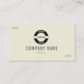 Carte de visite botanique verte minimaliste (Devant)