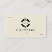 Carte de visite botanique verte minimaliste (Devant)