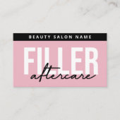 Carte De Visite Botox de remplissage de lèvres - Instructions de p (Devant)