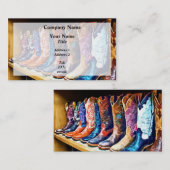 Carte De Visite Bottes de cowboy (Devant / Derrière)