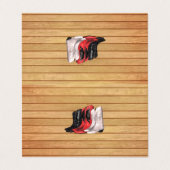 Carte De Visite Bottes de pays de PIÈCE EN T (Extérieur déplié)