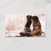Carte de visite Bottes Pays Russe Western Wear Ba (Dos)
