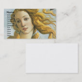 Carte De Visite Botticelli Naissance de Vénus Renaissance Art (Devant / Derrière)