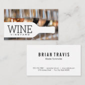 Carte De Visite Bottle Silhouette | Wine Tasting Collection (Devant / Derrière)