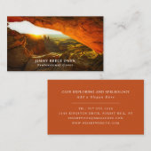 Carte De Visite Bouche de grotte, Explorateur de grottes, sportif (Devant / Derrière)