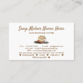 Carte De Visite Bouche de savon florale (Dos)