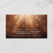 Carte De Visite BOUCHÉ ETHÉRÉAL MODERNE whimsical café chaud brun (Dos)