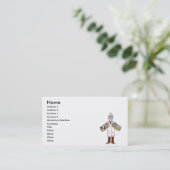 Carte De Visite boucher (Debout devant)