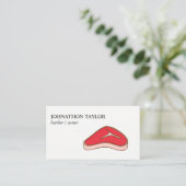 Carte De Visite Boucher à vapeur (Debout devant)