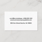 Carte De Visite Boucher tenant la viande coupée | Planche à découp (Dos)