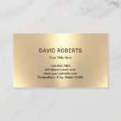 Carte De Visite Boucher Viandes et volaille Marché Or moderne (Dos)