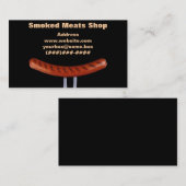 Carte De Visite Boucherie fumée (Devant / Derrière)