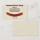 Carte De Visite Boucherie fumée (Devant / Derrière)