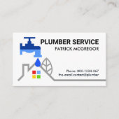 Carte De Visite Bouchon De Flacon Sur La Plomberie À Domicile (Devant)
