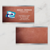 Carte De Visite Bouchon d'électricité | Électricien (Devant / Derrière)