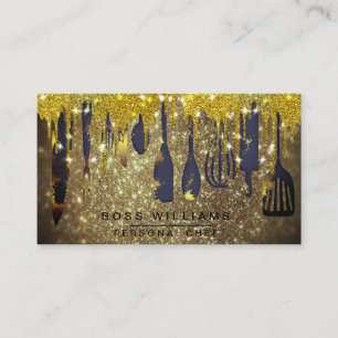 Carte De Visite Bouchons d'or Restauration Chef personnel Boulange