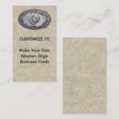 Carte De Visite Boucle argentée occidentale (Devant / Derrière)