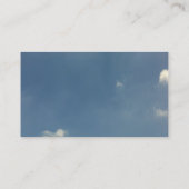 Carte De Visite Boucle de basket contre le ciel bleu (Dos)