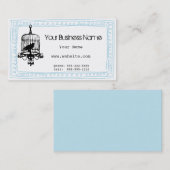 Carte de visite bouclé de griffonnage de cage à (Devant / Derrière)