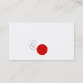 Carte de visite bouclé d'oiseaux (Dos)