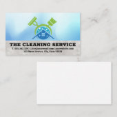 Carte De Visite Boucle | Fournitures de nettoyage Logo de la maiso (Devant / Derrière)
