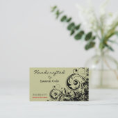 Carte De Visite Boucles audacieuses de grunge Handcrafted par les (Debout devant)