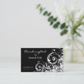 Carte De Visite Boucles audacieuses de grunge Handcrafted par les (Debout devant)