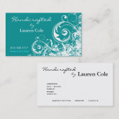 Carte De Visite Boucles audacieuses de grunge Handcrafted par les (Devant / Derrière)