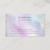 Carte De Visite Boucles de papillons holographiques de luxe (Dos)