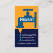 Carte De Visite Boucles d'eau de contournage de fuite (Devant)