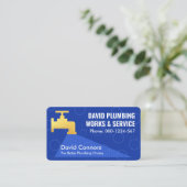 Carte De Visite Boucles d'eau Gold Faucet (Debout devant)