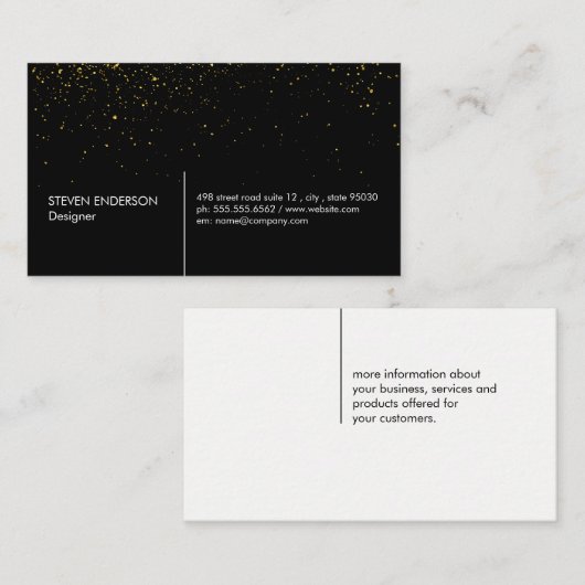 Carte De Visite Boucles d'or (Devant / Derrière)