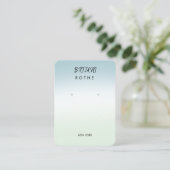 Carte De Visite Boucles d'oreilles de dégradé de script de signatu (Debout devant)