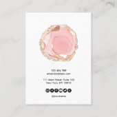 Carte De Visite Boucles d'oreilles de typographie présentoir bijou (Dos)