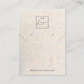 Carte De Visite Boucles d'oreilles en or clair Holographique Parti (Devant)