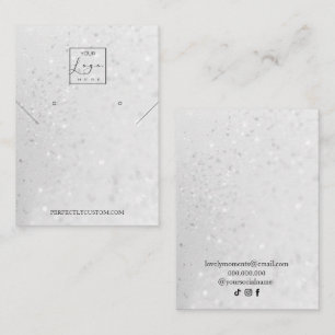 Carte De Visite Boucles d'oreilles en Parties scintillant holograp