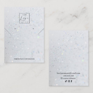 Carte De Visite Boucles d'oreilles en Parties scintillant holograp