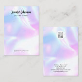 Carte De Visite Boucles d'oreilles holographiques porte-bijoux gir (Devant / Derrière)