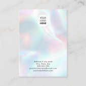 Carte De Visite Boucles d'oreilles holographiques porte-bijoux gir (Dos)