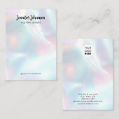 Carte De Visite Boucles d'oreilles holographiques porte-bijoux gir (Devant / Derrière)