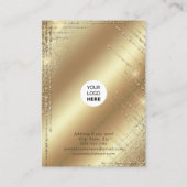 Carte De Visite Boucles d'oreilles porte-bijoux parties scintillan (Dos)